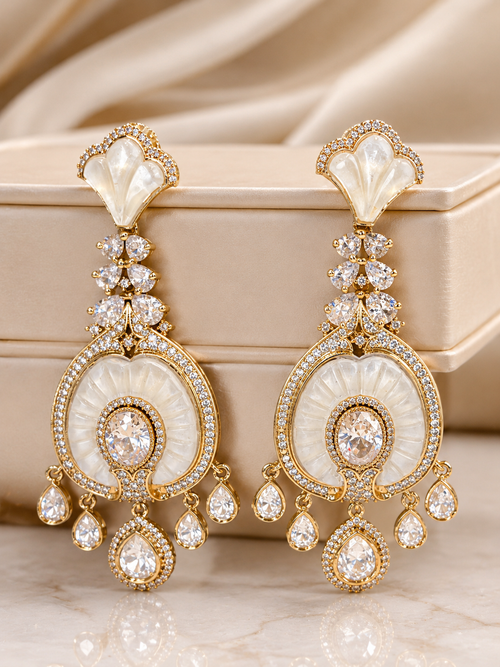 Pearl Bloom Statement Earrings