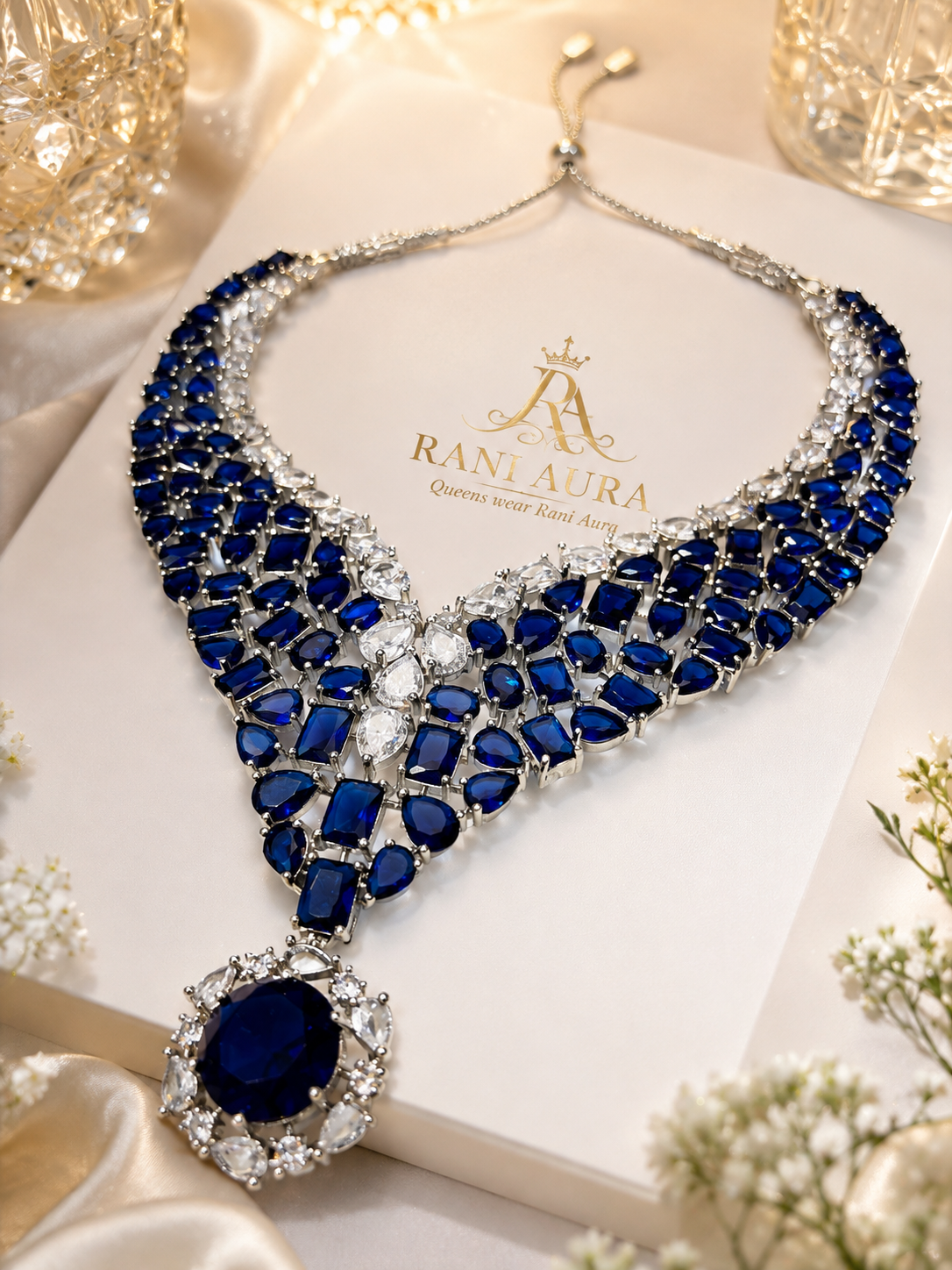 Celeste Crystal Statement Necklace