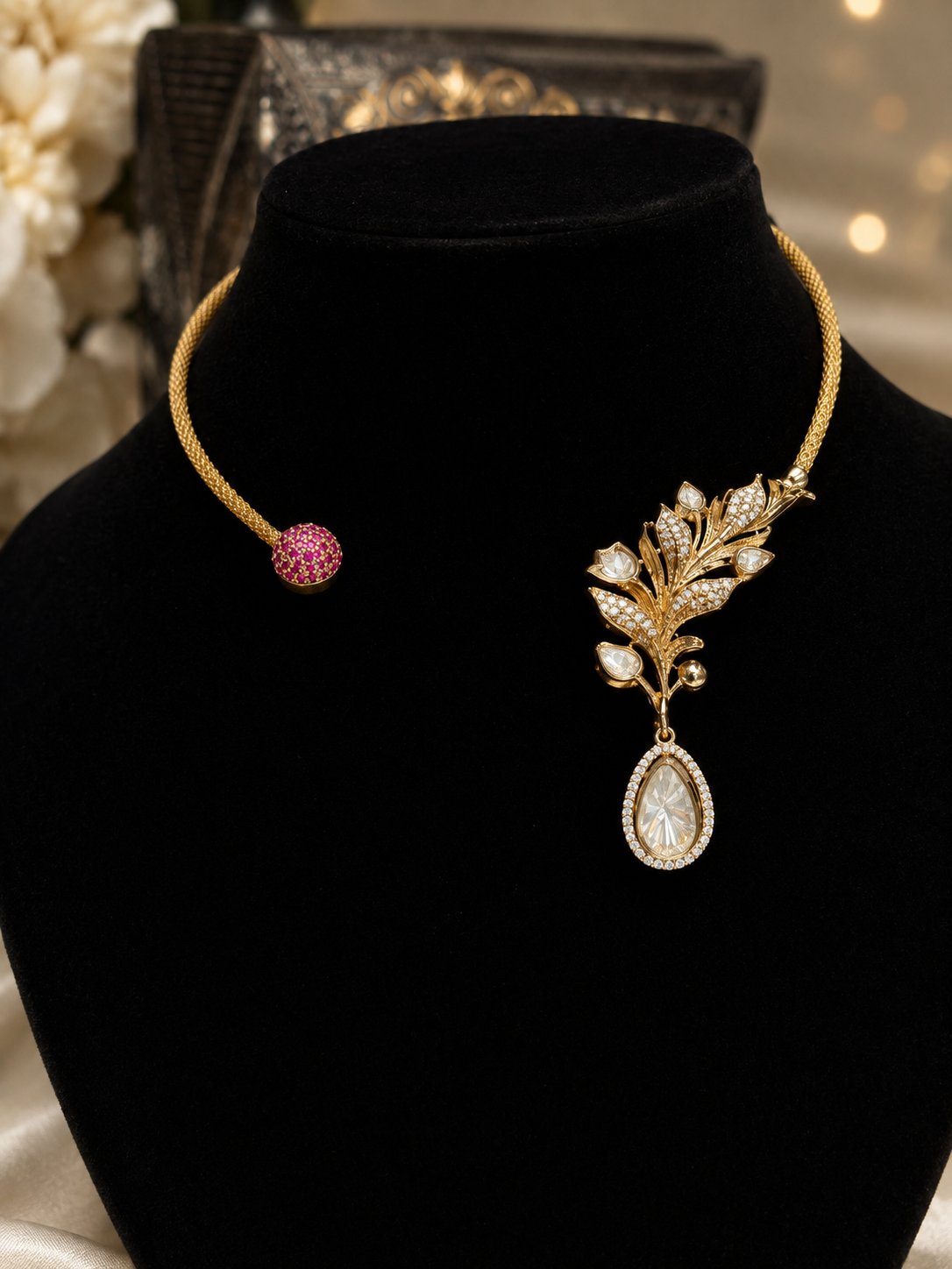 “American Diamond Hasli Choker”